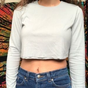 cropped long sleeve